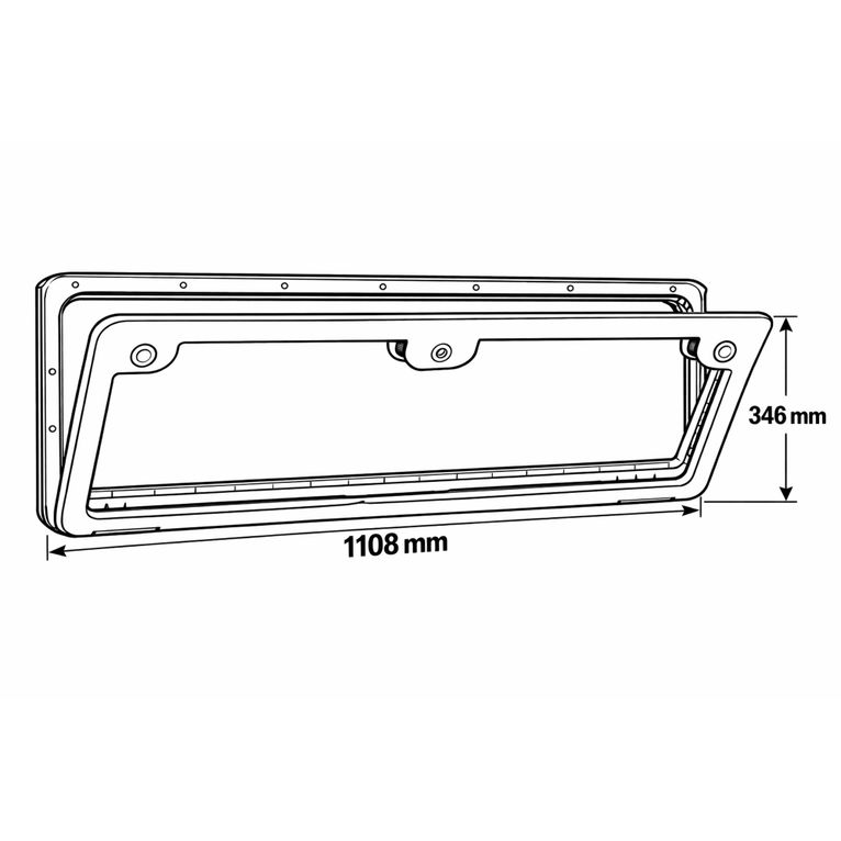 sportello thetford door 7 - 1108 x 346 mm bianco