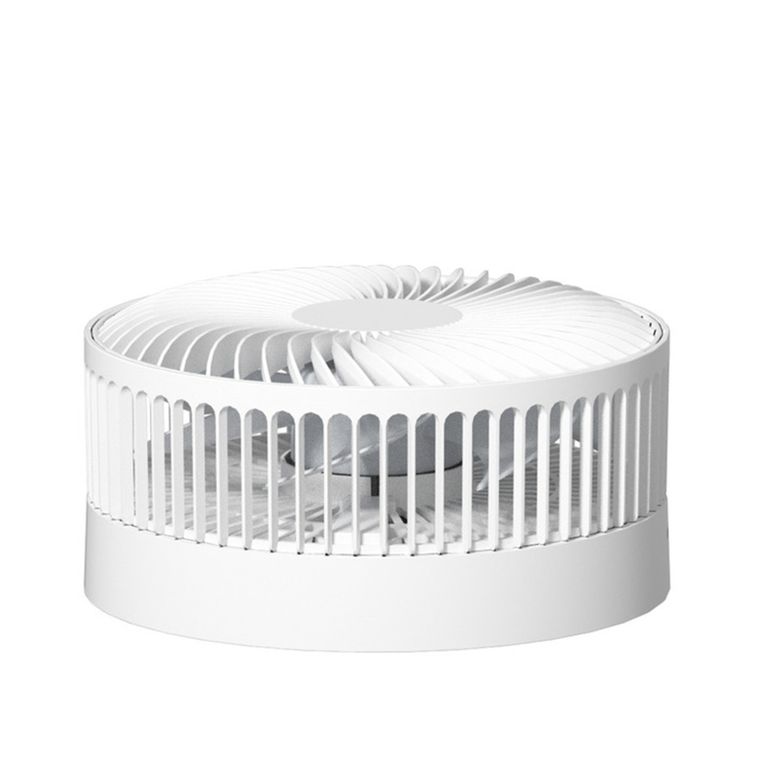 ventilatore da tavolo con batteria 19x19x40 cm - carbest