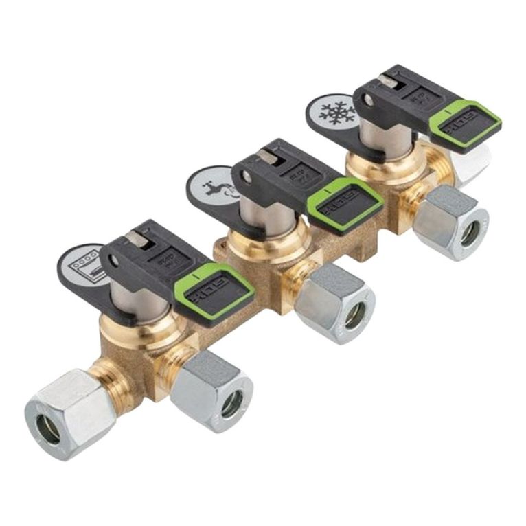 blocco valvole da 3 a leva 8 mm gk3nl-8