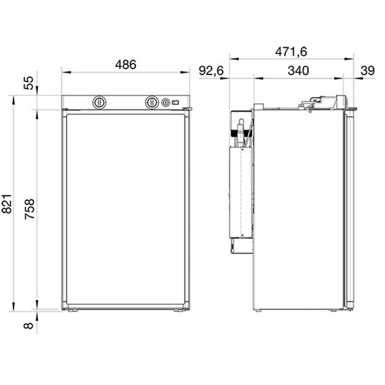 frigo trivalente rm5380 • cerniera sinistra - dometic
