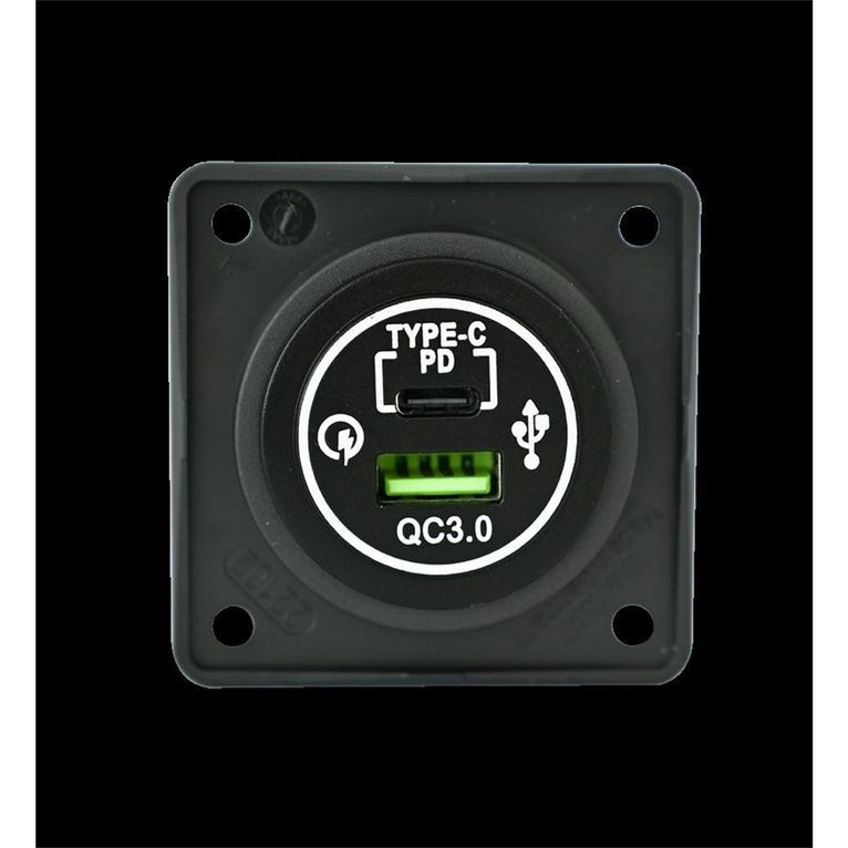 bmp2usbc/g presa doppia usb-a (3a) + usb-c (3a) 12v