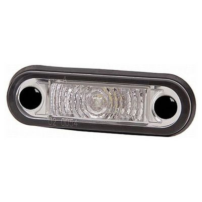 LUCE POSIZIONE BIANCA INCASSO ORIZZONTALE INVOLUCRO NERO