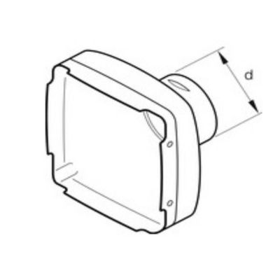 BOCCHETTA DI USCITA PER D4R Ø 90 MM - Eberspächer