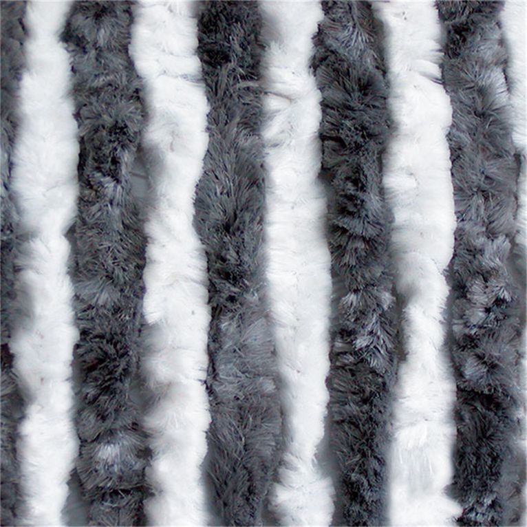 tenda ciniglia bianco / grigio • 56 x 200 cm