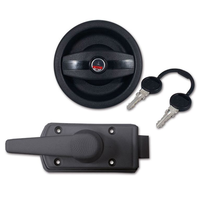 serratura europa completa - nera - destra