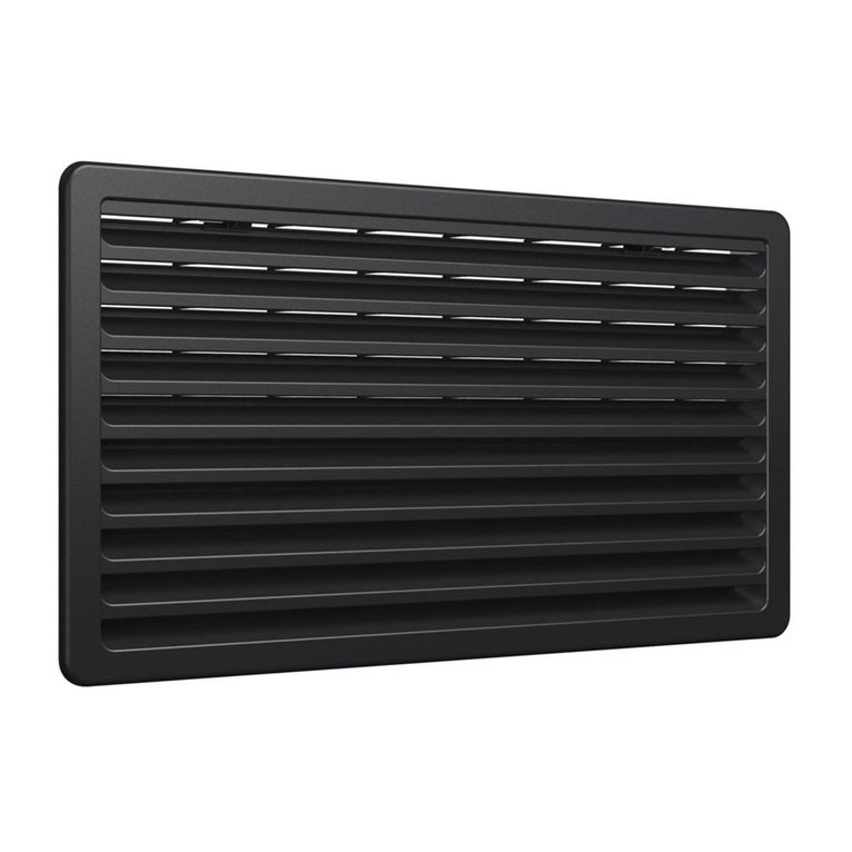 griglia esterna di ventilazione nera grande 523x281mm.