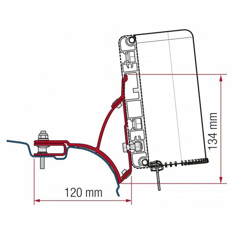 kit vw t5/t6 multivan transporter compass - fiamma