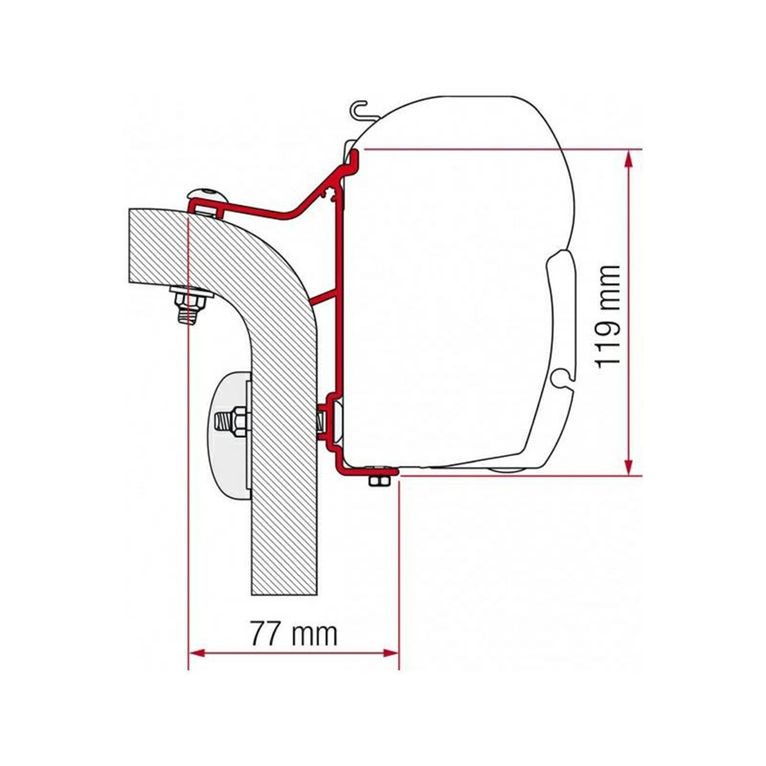 hymer van/b2 400 cm. - fiamma