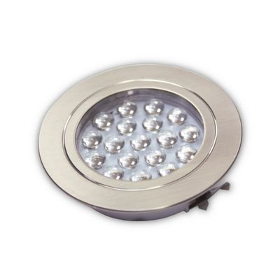 SPOT INCASSO 18 LED CON LENTE DI DI