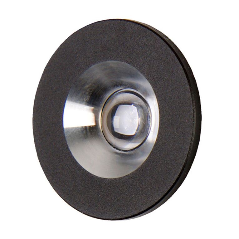 faretto led da incasso mini 12v nero ø35xh19 mm 1w
