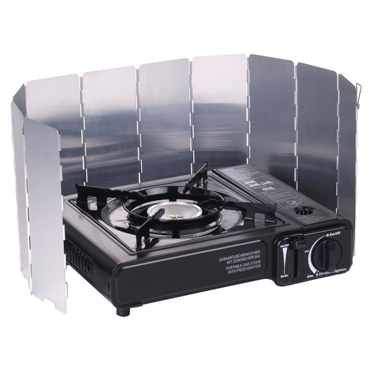 paravento pieghevole per fornello in alluminio h 30 cm