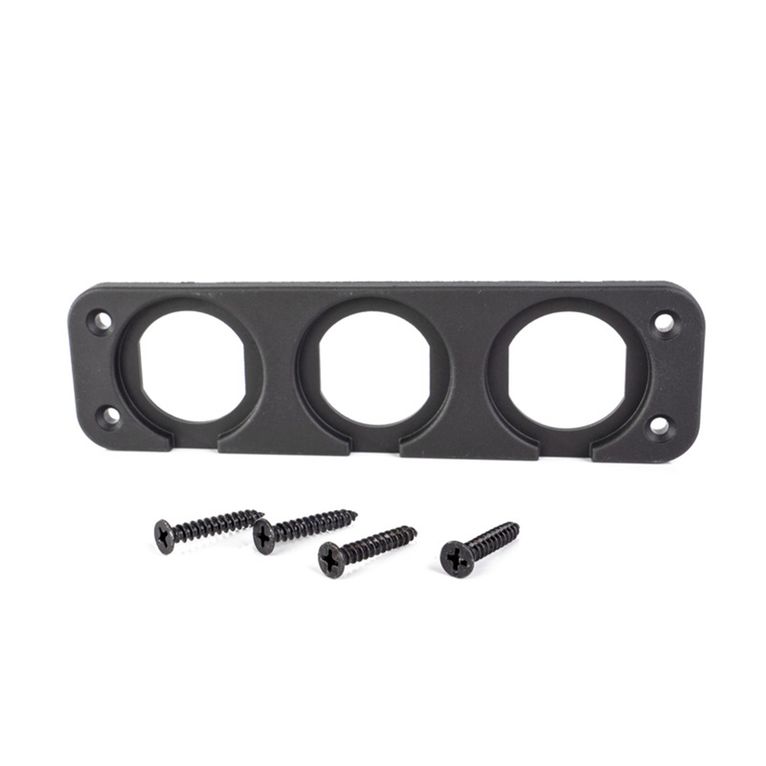 placca frontale da incasso a 3 posti - carbest