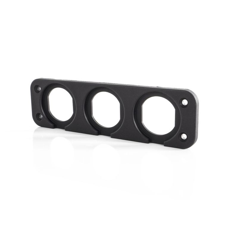 placca frontale da incasso a 3 posti - carbest