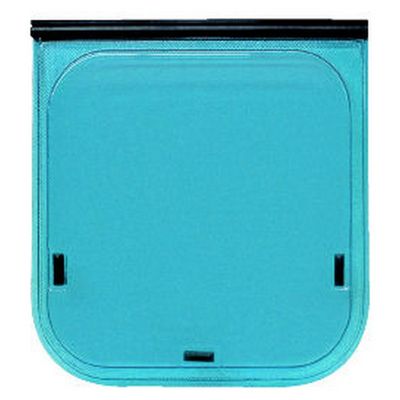 FINESTRA A COMPASSO BLU C/PROF.NERO 1550X650