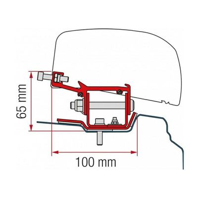 KIT F40 VAN TRAFIC L1 DAL 2014 NERO - Fiamma