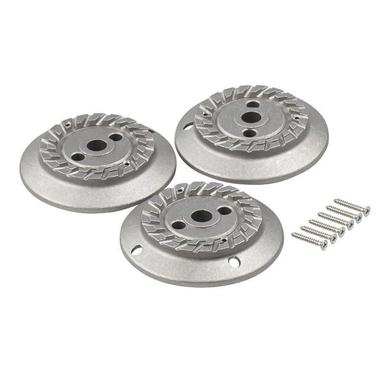 kit cappello bruciatore con viti per 3 bruciatori
