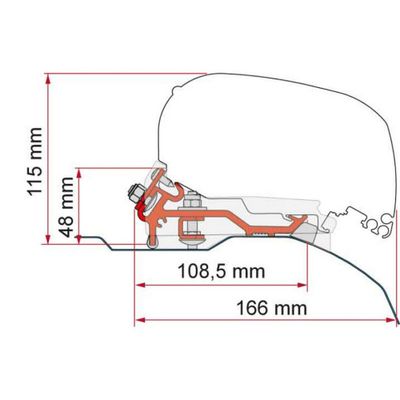 KIT DUCATO H2-L2/L3 >06 D.B. X F80S - Fiamma