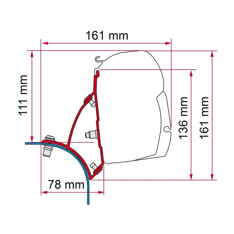 kit vw t5 / t6 lift roof - db (f45)