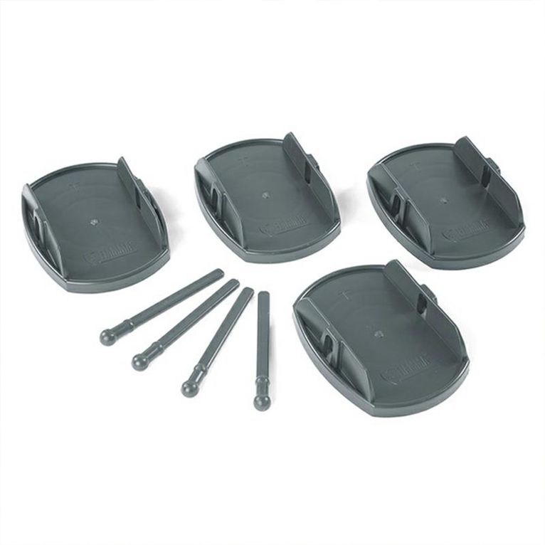 plates pro grey - base piedini fiamma