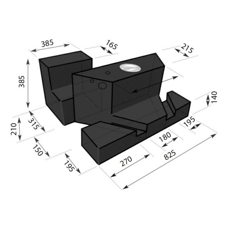 serbatoio acqua ducato 2002/2006 lt.110 nero