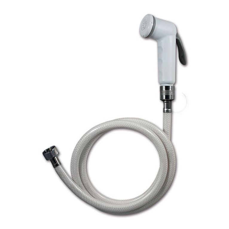 doccetta con tubo flessibile - bianco - 1,5 m