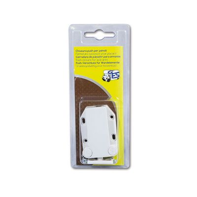 Chiusura push bianca per antine • blister