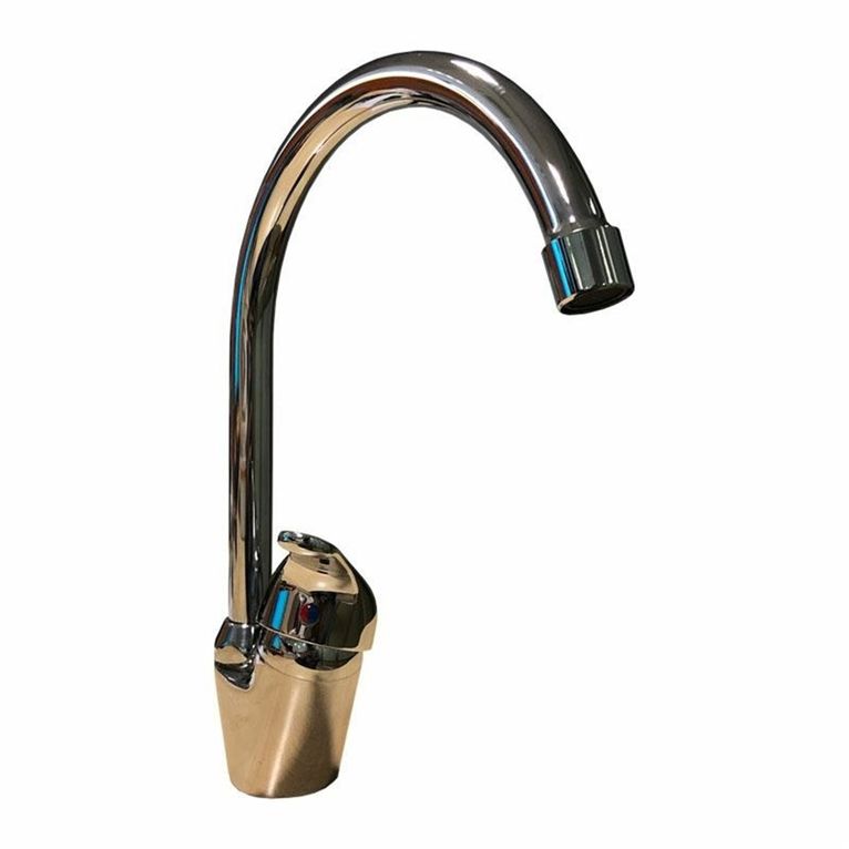 miscelatore monocomando 90° bocca ponte cromato