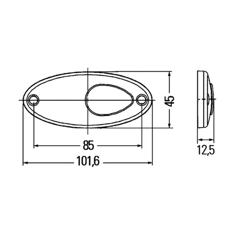 luce ingombro laterale a led • 2ps 964 295-061 • blister