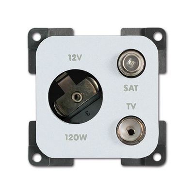 Presa 12 V DC • TV • SAT • bianco