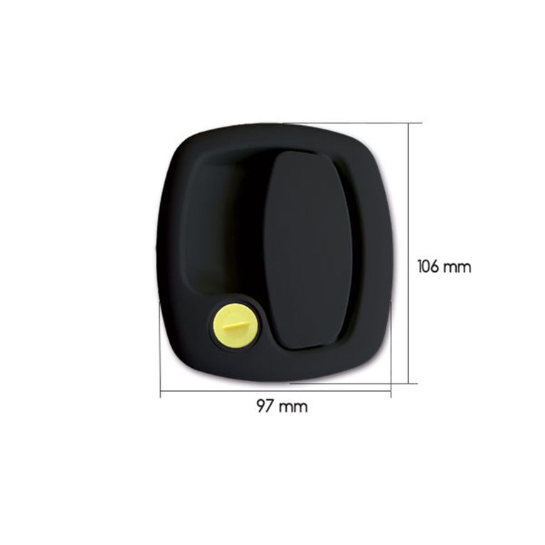 maniglia esterna 1200 • nera • new system