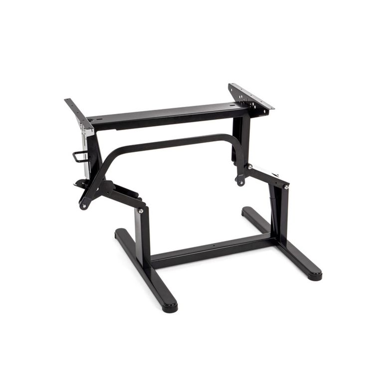 gamba tavolo sollevabile 60 cm nero con base - carbest