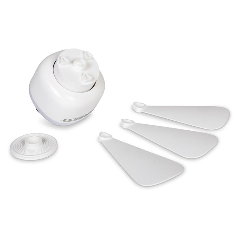 lampada con ventilatore e moschettone, batteria 8000 mah