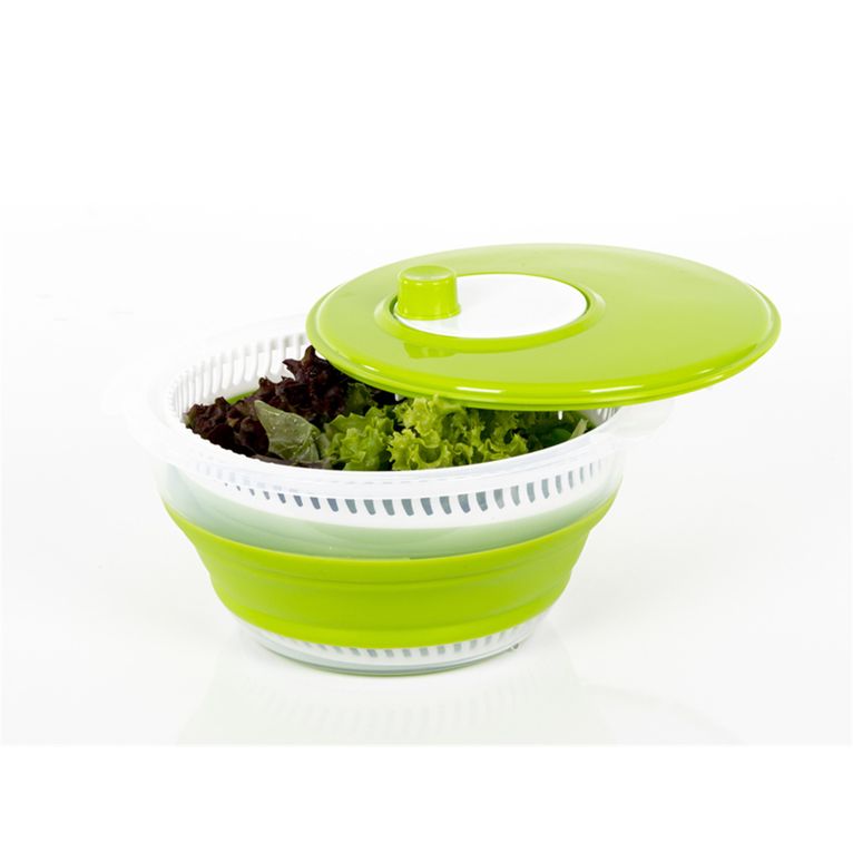 centrifuga per insalata pieghevole lime/bianco - camp4