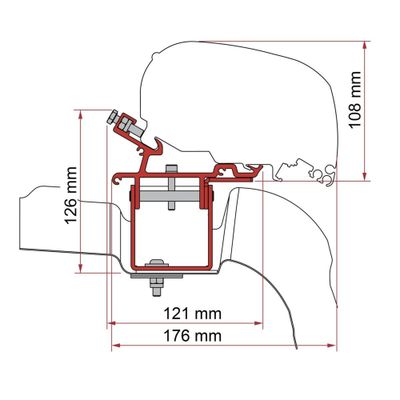 KIT VW CRAFTER H3/L3 - DEEP BLACK - RHD - Fiamma
