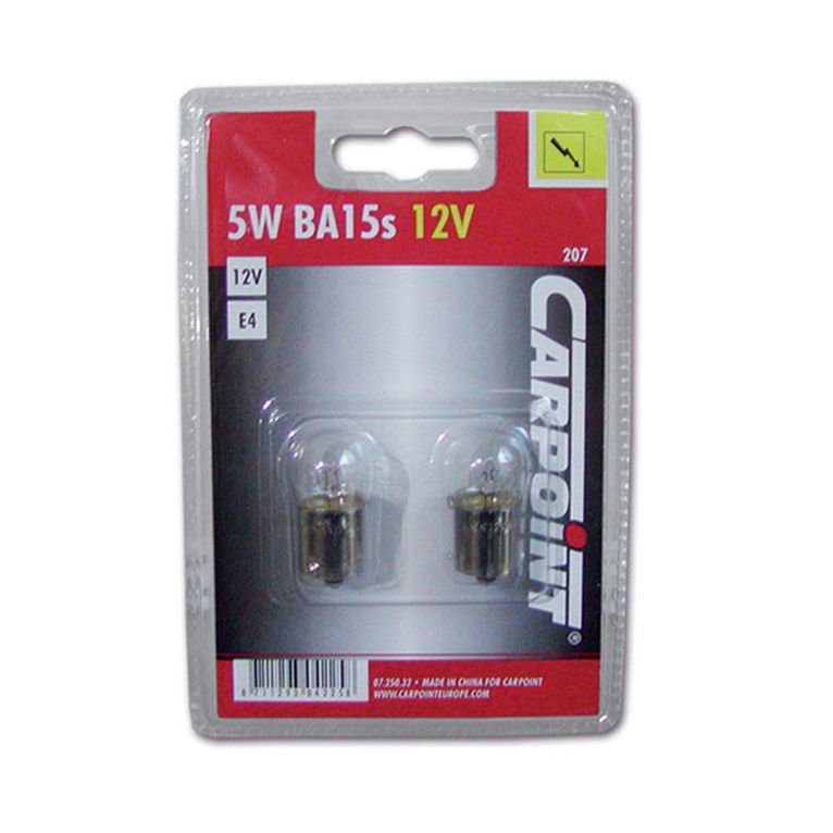 coppia lampadine ba15s • 5 w • 12 v