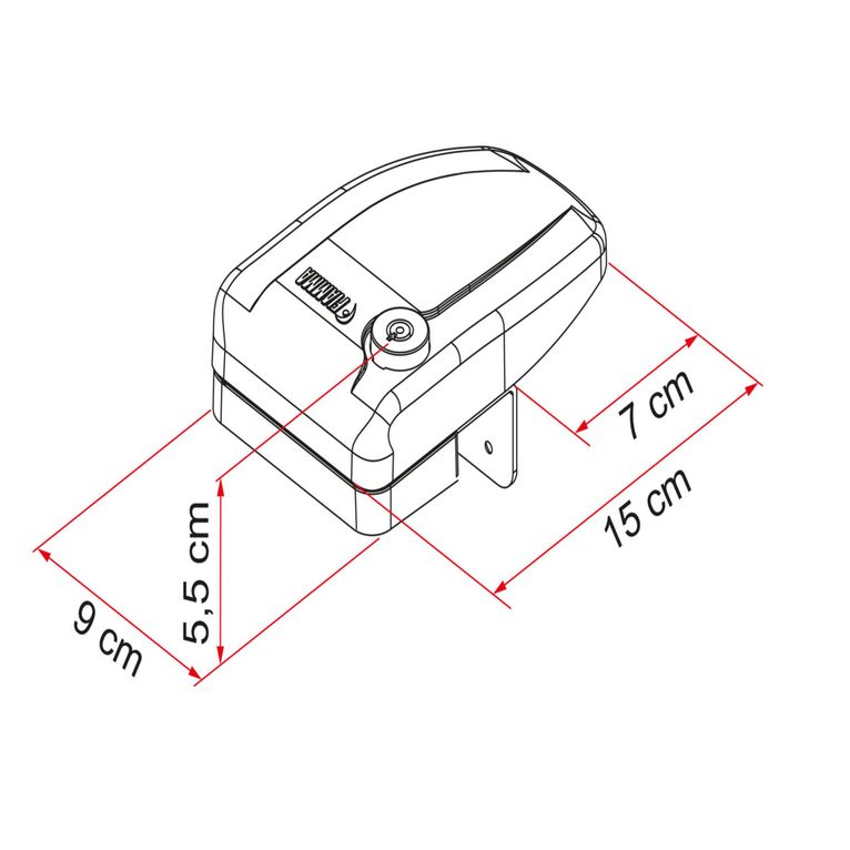 blocco di sicurezza safe door frame black - fiamma