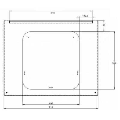 FINESTRA COMPASSO NERA 490X500 - Polyplastic