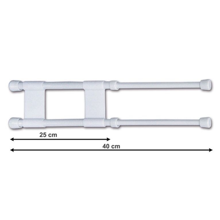 asta doppia anticaduta da 25 a 40 cm • blister