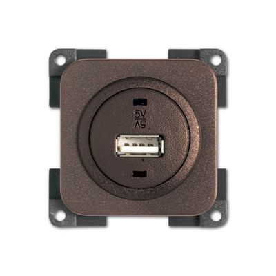Presa USB • 3 A • marrone - CBE