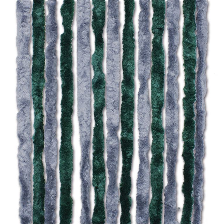 tenda ciniglia grigio/verde • 56 x 200 cm