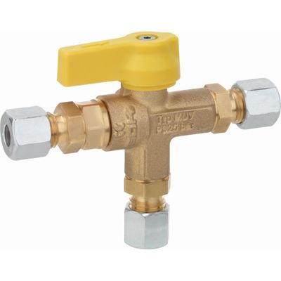 VALVOLA GAS A T DI SCAMBIO 8MM