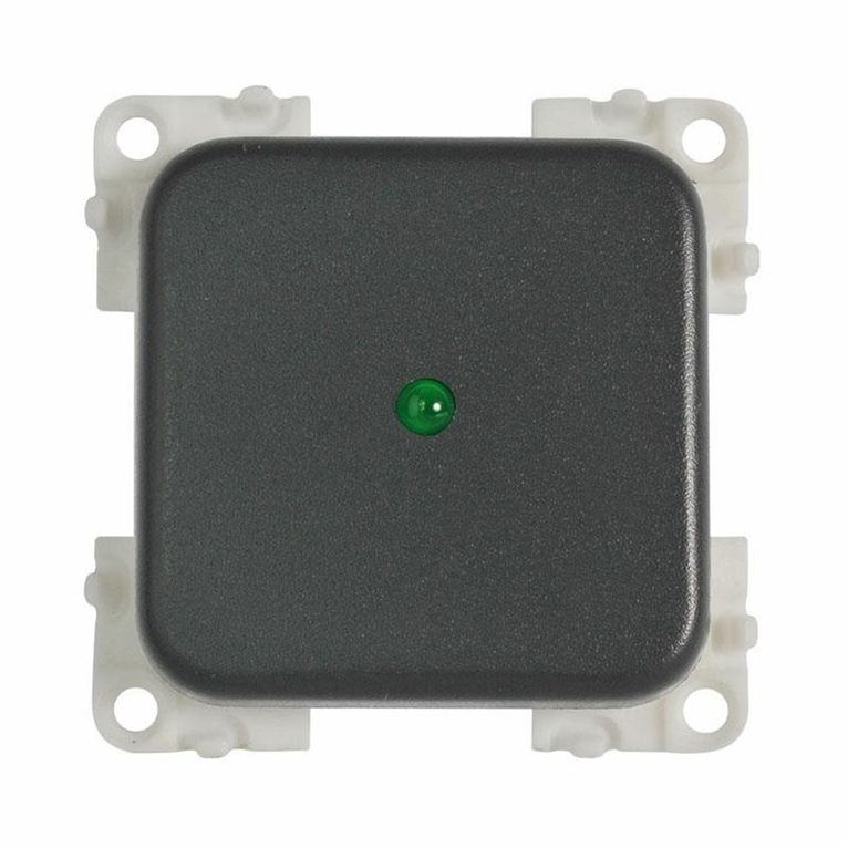 interruttore mc12p 12v+led grigio