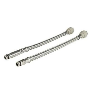 COPPIA FLESSIBILI TRECCIA INOX 12MM.XM10 30CM.