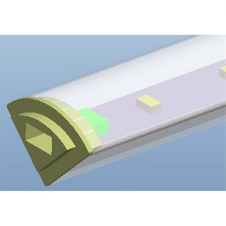 profilo triangolare led 2216. 1mt 7