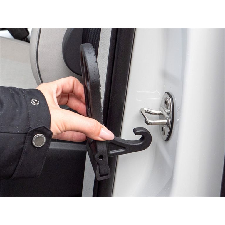 gradino pieghevole per portiera auto, nero opaco
