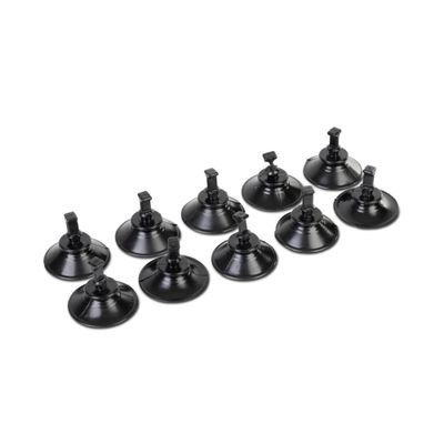 Ventose Ø50 mm nere, 10 pz, per occhielli 11 mm
