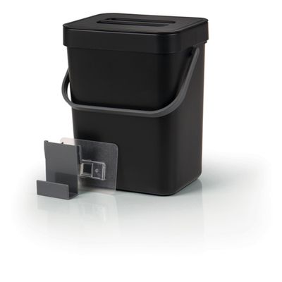 Pattumiera 5 l nera con coperchio, da appendere - Camp4