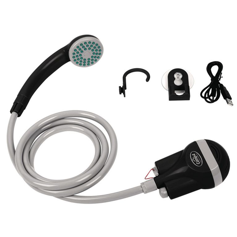 smart shower con batteria e cavo di ricarica usb 5 v