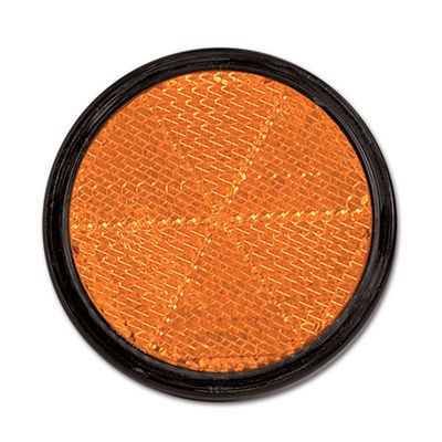 Catadiottro con perno centrale • arancio • Ø 60
