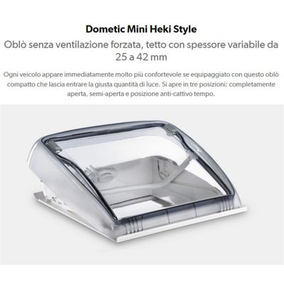 OBLÒ MINI HEKI STYLE S/VENT.25-42MM - Dometic